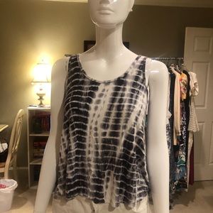 See You Monday Gray & White Tank